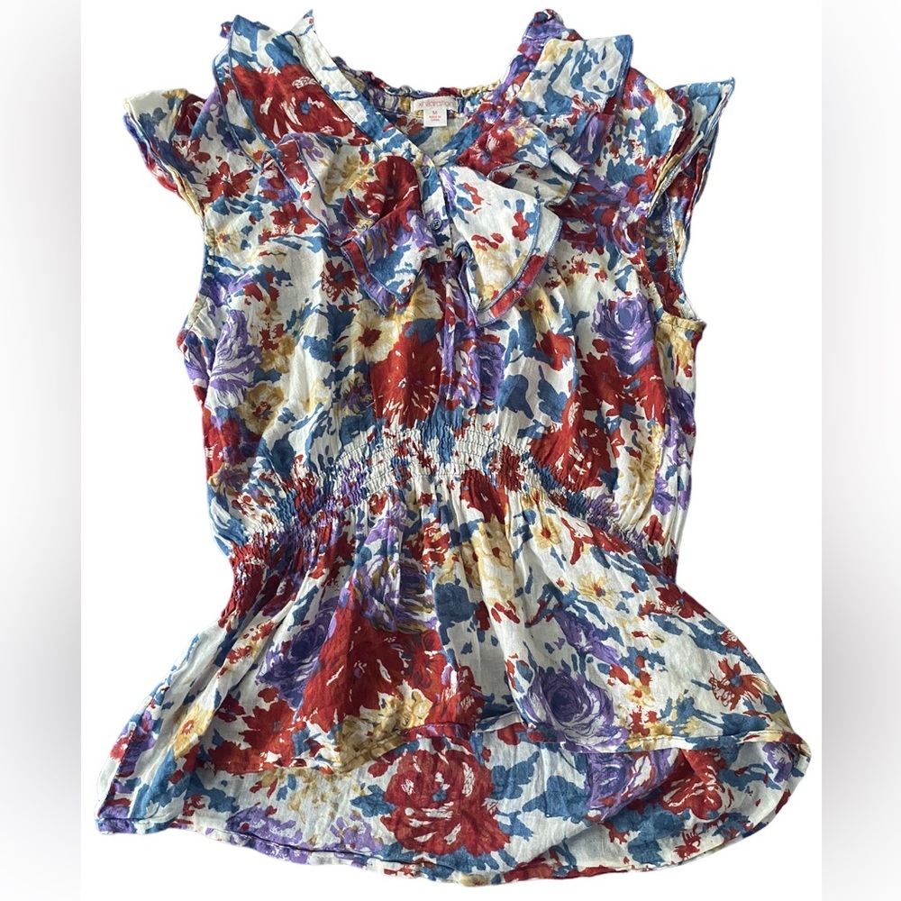 Floral print blouse~